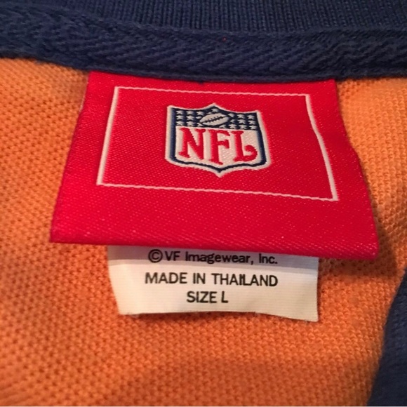 Super Bowl NFL polo shirt XXXIX 39 2005 blue short sleeve Patriot Eagle football - Picture 7 of 8